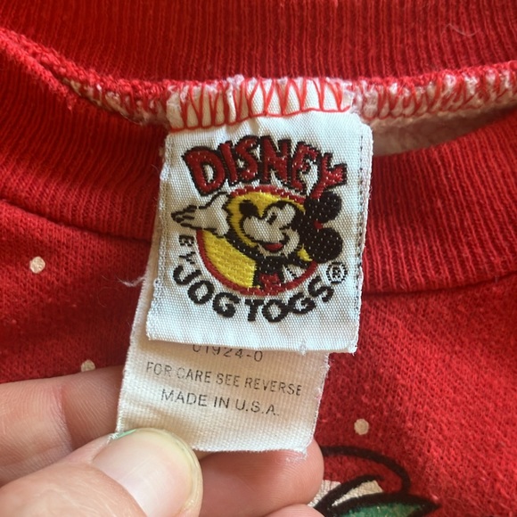 Minnie Mouse Christmas 6 80s 90s Jog Togs Long Sleeve Shirt - Picture 2 of 7